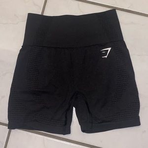 Black Gymshark High Wasted Training Biker Shorts